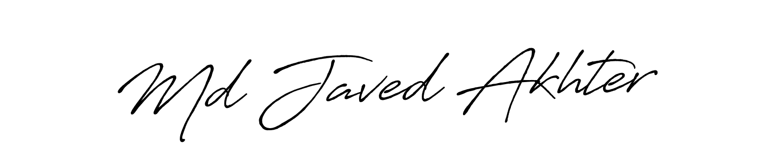 Also You can easily find your signature by using the search form. We will create Md Javed Akhter name handwritten signature images for you free of cost using Antro_Vectra_Bolder sign style. Md Javed Akhter signature style 7 images and pictures png