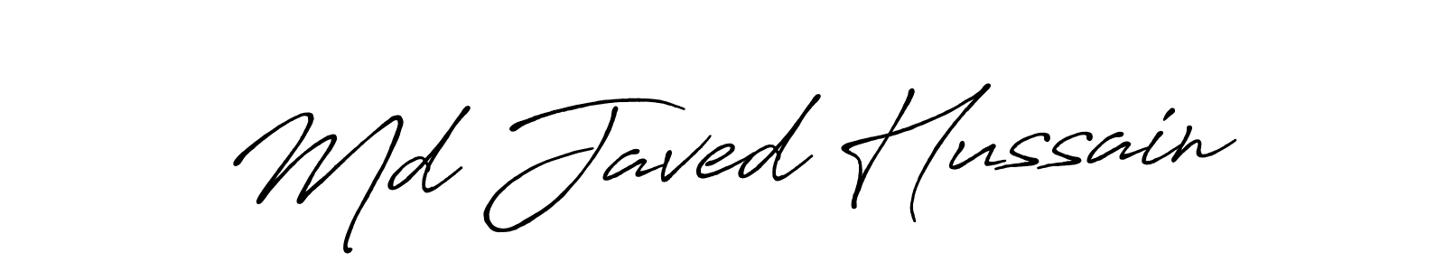 The best way (Antro_Vectra_Bolder) to make a short signature is to pick only two or three words in your name. The name Md Javed Hussain include a total of six letters. For converting this name. Md Javed Hussain signature style 7 images and pictures png