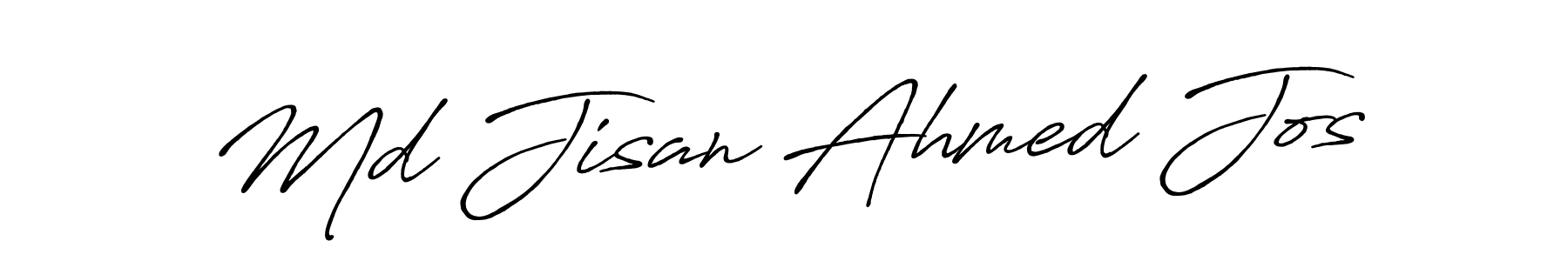 You should practise on your own different ways (Antro_Vectra_Bolder) to write your name (Md Jisan Ahmed Jos) in signature. don't let someone else do it for you. Md Jisan Ahmed Jos signature style 7 images and pictures png