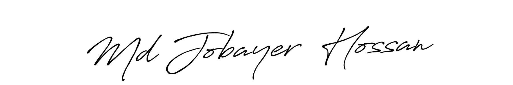Use a signature maker to create a handwritten signature online. With this signature software, you can design (Antro_Vectra_Bolder) your own signature for name Md Jobayer  Hossan. Md Jobayer  Hossan signature style 7 images and pictures png