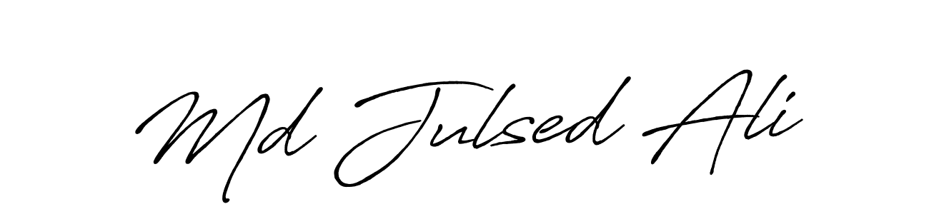 Antro_Vectra_Bolder is a professional signature style that is perfect for those who want to add a touch of class to their signature. It is also a great choice for those who want to make their signature more unique. Get Md Julsed Ali name to fancy signature for free. Md Julsed Ali signature style 7 images and pictures png