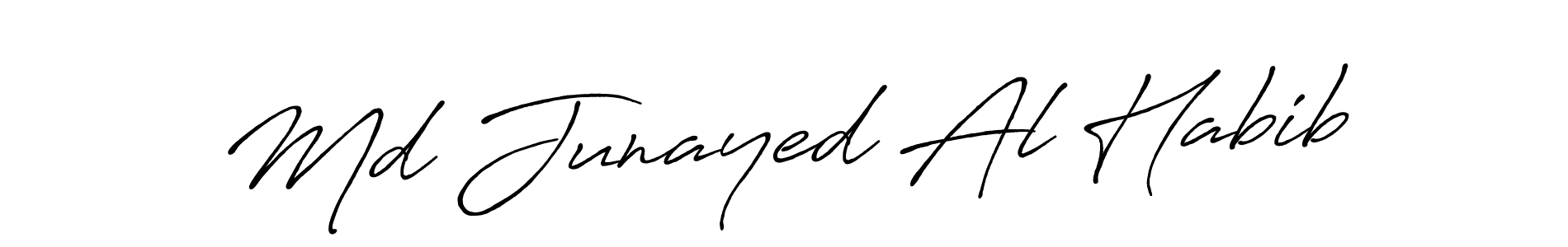 Similarly Antro_Vectra_Bolder is the best handwritten signature design. Signature creator online .You can use it as an online autograph creator for name Md Junayed Al Habib. Md Junayed Al Habib signature style 7 images and pictures png