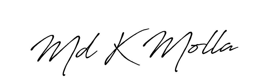 It looks lik you need a new signature style for name Md K Molla. Design unique handwritten (Antro_Vectra_Bolder) signature with our free signature maker in just a few clicks. Md K Molla signature style 7 images and pictures png