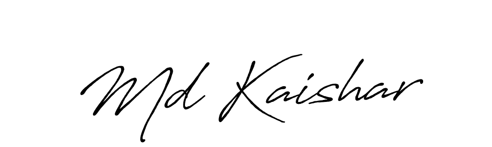 Also You can easily find your signature by using the search form. We will create Md Kaishar name handwritten signature images for you free of cost using Antro_Vectra_Bolder sign style. Md Kaishar signature style 7 images and pictures png