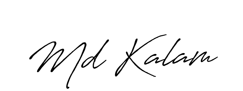 Create a beautiful signature design for name Md Kalam. With this signature (Antro_Vectra_Bolder) fonts, you can make a handwritten signature for free. Md Kalam signature style 7 images and pictures png