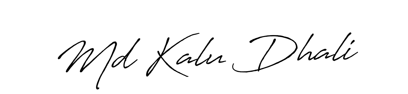 The best way (Antro_Vectra_Bolder) to make a short signature is to pick only two or three words in your name. The name Md Kalu Dhali include a total of six letters. For converting this name. Md Kalu Dhali signature style 7 images and pictures png