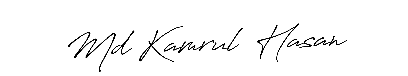 Also You can easily find your signature by using the search form. We will create Md Kamrul  Hasan name handwritten signature images for you free of cost using Antro_Vectra_Bolder sign style. Md Kamrul  Hasan signature style 7 images and pictures png