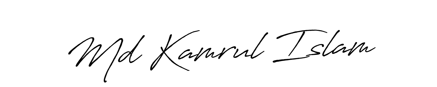 if you are searching for the best signature style for your name Md Kamrul Islam. so please give up your signature search. here we have designed multiple signature styles  using Antro_Vectra_Bolder. Md Kamrul Islam signature style 7 images and pictures png