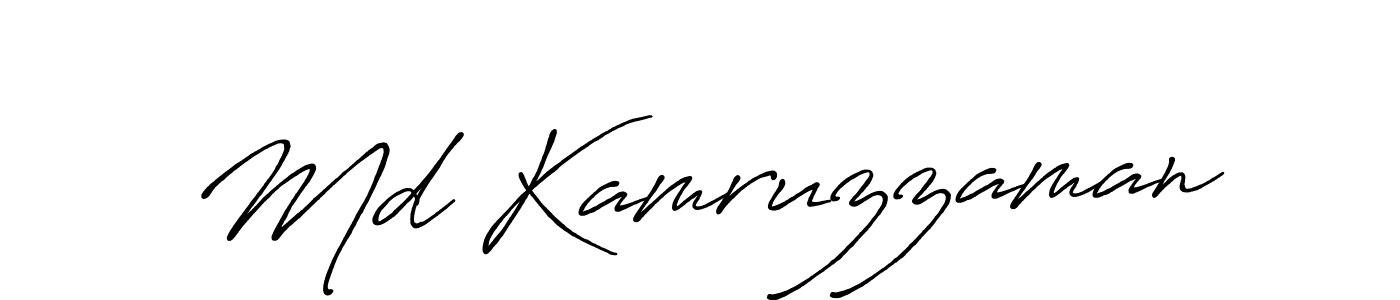 Make a beautiful signature design for name Md Kamruzzaman. With this signature (Antro_Vectra_Bolder) style, you can create a handwritten signature for free. Md Kamruzzaman signature style 7 images and pictures png
