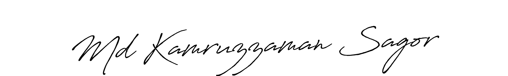How to make Md Kamruzzaman Sagor signature? Antro_Vectra_Bolder is a professional autograph style. Create handwritten signature for Md Kamruzzaman Sagor name. Md Kamruzzaman Sagor signature style 7 images and pictures png