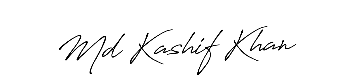 Also we have Md Kashif Khan name is the best signature style. Create professional handwritten signature collection using Antro_Vectra_Bolder autograph style. Md Kashif Khan signature style 7 images and pictures png