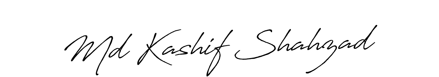 Use a signature maker to create a handwritten signature online. With this signature software, you can design (Antro_Vectra_Bolder) your own signature for name Md Kashif Shahzad. Md Kashif Shahzad signature style 7 images and pictures png