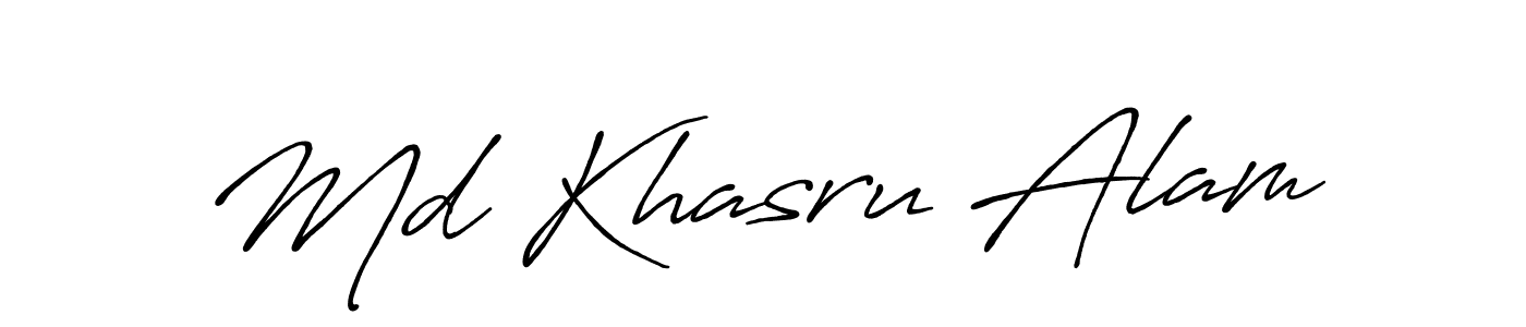 Make a beautiful signature design for name Md Khasru Alam. Use this online signature maker to create a handwritten signature for free. Md Khasru Alam signature style 7 images and pictures png