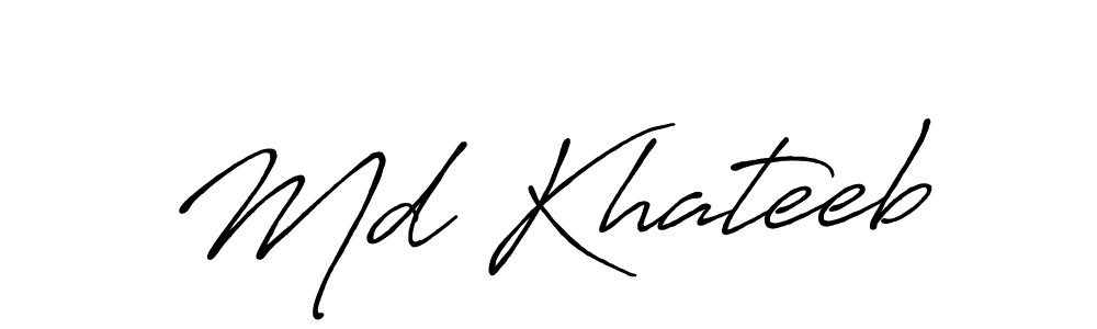 Make a short Md Khateeb signature style. Manage your documents anywhere anytime using Antro_Vectra_Bolder. Create and add eSignatures, submit forms, share and send files easily. Md Khateeb signature style 7 images and pictures png