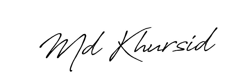 It looks lik you need a new signature style for name Md Khursid. Design unique handwritten (Antro_Vectra_Bolder) signature with our free signature maker in just a few clicks. Md Khursid signature style 7 images and pictures png