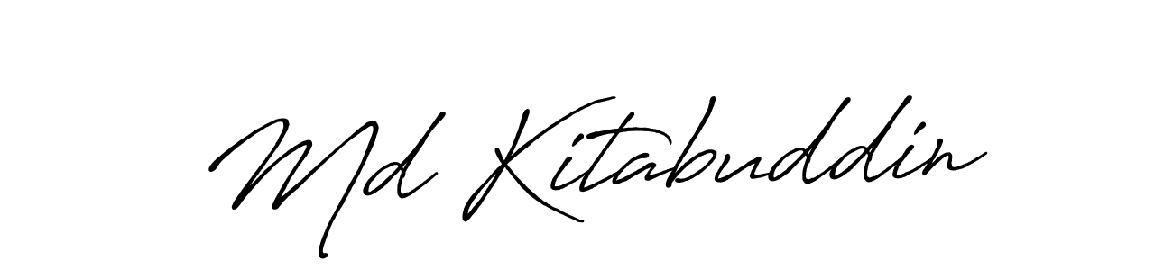 Similarly Antro_Vectra_Bolder is the best handwritten signature design. Signature creator online .You can use it as an online autograph creator for name Md Kitabuddin. Md Kitabuddin signature style 7 images and pictures png