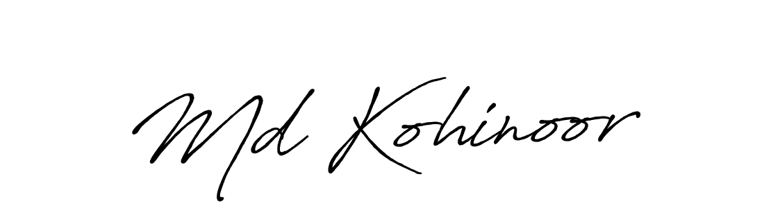 Md Kohinoor stylish signature style. Best Handwritten Sign (Antro_Vectra_Bolder) for my name. Handwritten Signature Collection Ideas for my name Md Kohinoor. Md Kohinoor signature style 7 images and pictures png