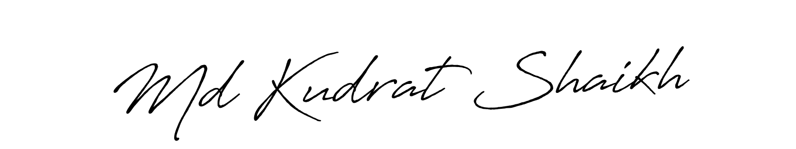Design your own signature with our free online signature maker. With this signature software, you can create a handwritten (Antro_Vectra_Bolder) signature for name Md Kudrat Shaikh. Md Kudrat Shaikh signature style 7 images and pictures png