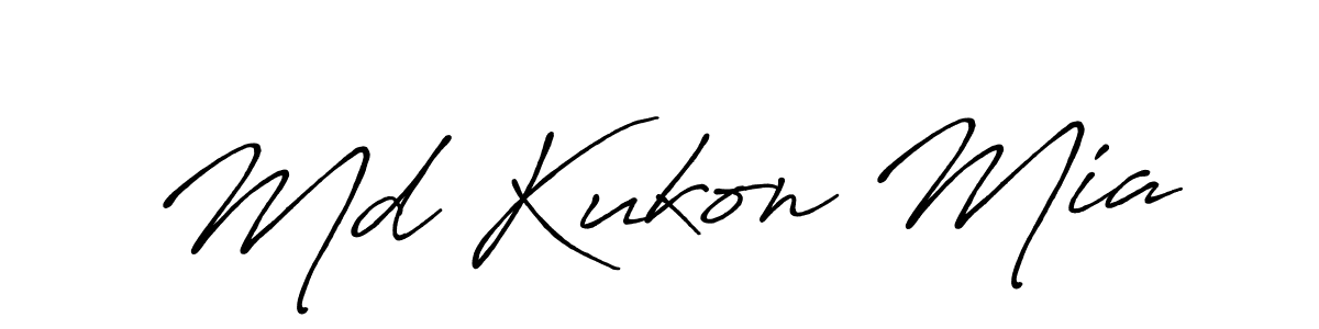 Here are the top 10 professional signature styles for the name Md Kukon Mia. These are the best autograph styles you can use for your name. Md Kukon Mia signature style 7 images and pictures png