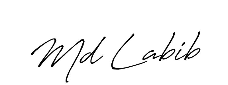 if you are searching for the best signature style for your name Md Labib. so please give up your signature search. here we have designed multiple signature styles  using Antro_Vectra_Bolder. Md Labib signature style 7 images and pictures png