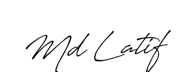 How to make Md Latif signature? Antro_Vectra_Bolder is a professional autograph style. Create handwritten signature for Md Latif name. Md Latif signature style 7 images and pictures png