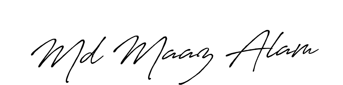 Make a short Md Maaz Alam signature style. Manage your documents anywhere anytime using Antro_Vectra_Bolder. Create and add eSignatures, submit forms, share and send files easily. Md Maaz Alam signature style 7 images and pictures png