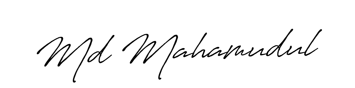 Md Mahamudul stylish signature style. Best Handwritten Sign (Antro_Vectra_Bolder) for my name. Handwritten Signature Collection Ideas for my name Md Mahamudul. Md Mahamudul signature style 7 images and pictures png