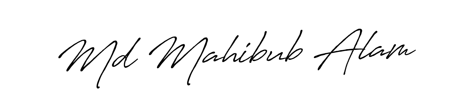 Make a beautiful signature design for name Md Mahibub Alam. With this signature (Antro_Vectra_Bolder) style, you can create a handwritten signature for free. Md Mahibub Alam signature style 7 images and pictures png
