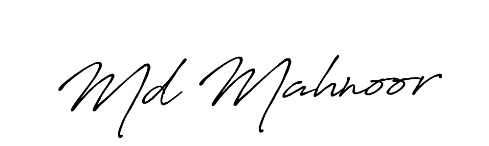 if you are searching for the best signature style for your name Md Mahnoor. so please give up your signature search. here we have designed multiple signature styles  using Antro_Vectra_Bolder. Md Mahnoor signature style 7 images and pictures png