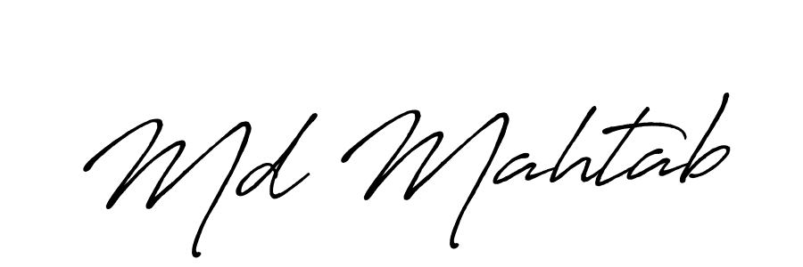 Make a beautiful signature design for name Md Mahtab. With this signature (Antro_Vectra_Bolder) style, you can create a handwritten signature for free. Md Mahtab signature style 7 images and pictures png