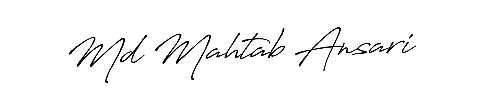 if you are searching for the best signature style for your name Md Mahtab Ansari. so please give up your signature search. here we have designed multiple signature styles  using Antro_Vectra_Bolder. Md Mahtab Ansari signature style 7 images and pictures png