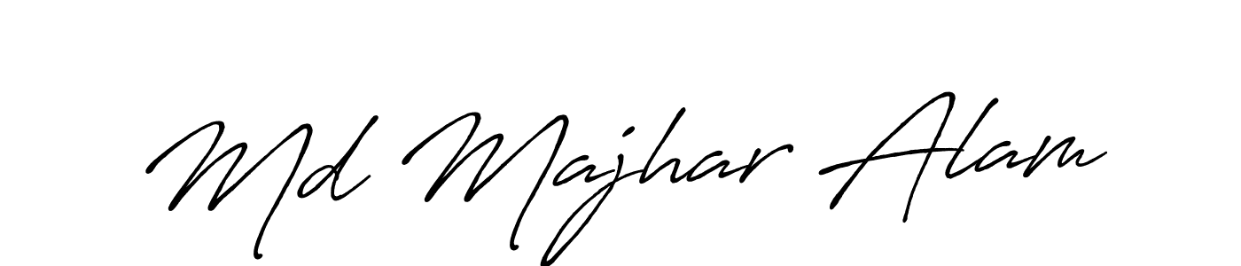 Also You can easily find your signature by using the search form. We will create Md Majhar Alam name handwritten signature images for you free of cost using Antro_Vectra_Bolder sign style. Md Majhar Alam signature style 7 images and pictures png