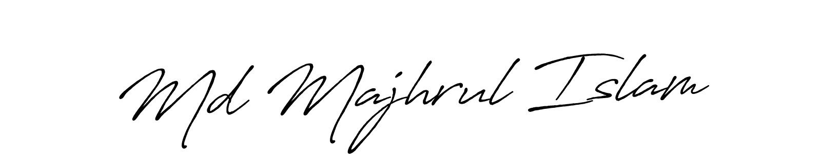 Md Majhrul Islam stylish signature style. Best Handwritten Sign (Antro_Vectra_Bolder) for my name. Handwritten Signature Collection Ideas for my name Md Majhrul Islam. Md Majhrul Islam signature style 7 images and pictures png