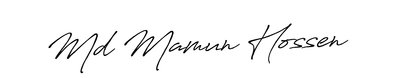 if you are searching for the best signature style for your name Md Mamun Hossen. so please give up your signature search. here we have designed multiple signature styles  using Antro_Vectra_Bolder. Md Mamun Hossen signature style 7 images and pictures png