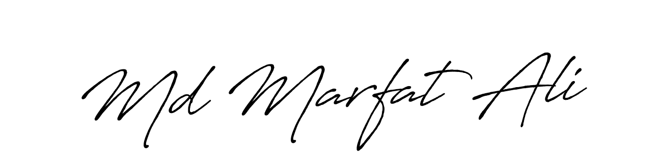 Make a beautiful signature design for name Md Marfat Ali. With this signature (Antro_Vectra_Bolder) style, you can create a handwritten signature for free. Md Marfat Ali signature style 7 images and pictures png