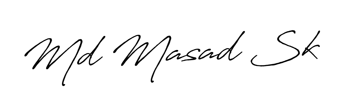 Design your own signature with our free online signature maker. With this signature software, you can create a handwritten (Antro_Vectra_Bolder) signature for name Md Masad Sk. Md Masad Sk signature style 7 images and pictures png