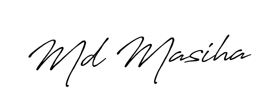 Use a signature maker to create a handwritten signature online. With this signature software, you can design (Antro_Vectra_Bolder) your own signature for name Md Masiha. Md Masiha signature style 7 images and pictures png