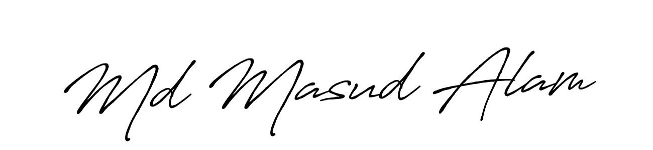 How to make Md Masud Alam signature? Antro_Vectra_Bolder is a professional autograph style. Create handwritten signature for Md Masud Alam name. Md Masud Alam signature style 7 images and pictures png