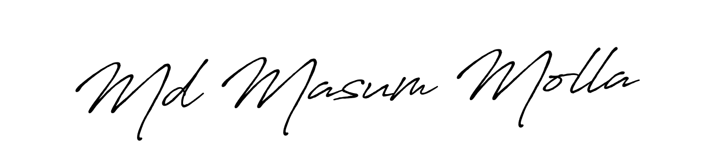 Also You can easily find your signature by using the search form. We will create Md Masum Molla name handwritten signature images for you free of cost using Antro_Vectra_Bolder sign style. Md Masum Molla signature style 7 images and pictures png