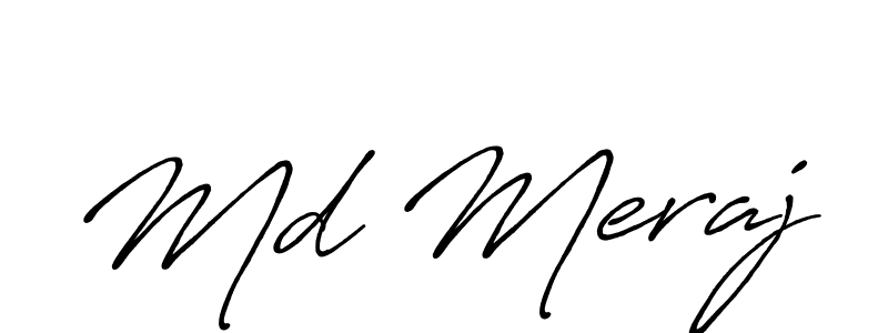 Create a beautiful signature design for name Md Meraj. With this signature (Antro_Vectra_Bolder) fonts, you can make a handwritten signature for free. Md Meraj signature style 7 images and pictures png