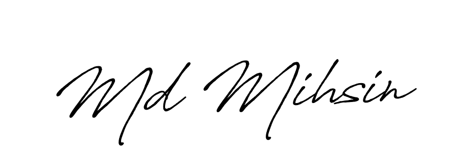if you are searching for the best signature style for your name Md Mihsin. so please give up your signature search. here we have designed multiple signature styles  using Antro_Vectra_Bolder. Md Mihsin signature style 7 images and pictures png