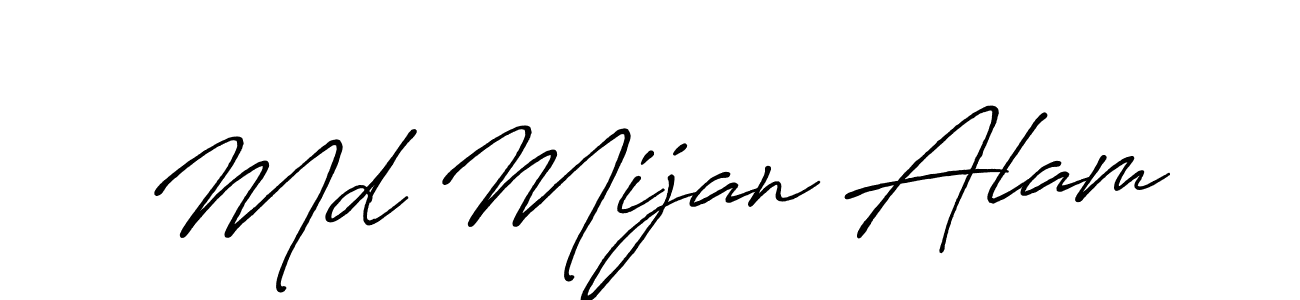 Also You can easily find your signature by using the search form. We will create Md Mijan Alam name handwritten signature images for you free of cost using Antro_Vectra_Bolder sign style. Md Mijan Alam signature style 7 images and pictures png