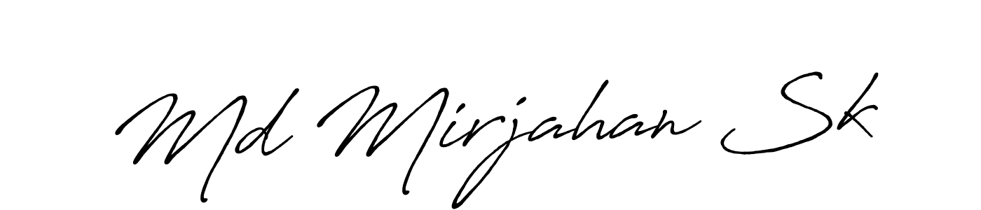 It looks lik you need a new signature style for name Md Mirjahan Sk. Design unique handwritten (Antro_Vectra_Bolder) signature with our free signature maker in just a few clicks. Md Mirjahan Sk signature style 7 images and pictures png
