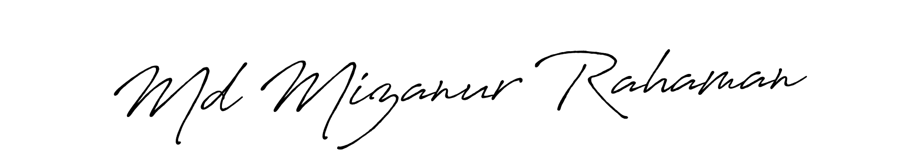 Design your own signature with our free online signature maker. With this signature software, you can create a handwritten (Antro_Vectra_Bolder) signature for name Md Mizanur Rahaman. Md Mizanur Rahaman signature style 7 images and pictures png