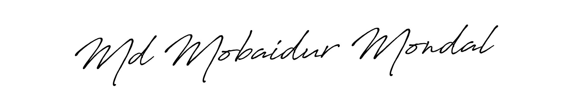 Design your own signature with our free online signature maker. With this signature software, you can create a handwritten (Antro_Vectra_Bolder) signature for name Md Mobaidur Mondal. Md Mobaidur Mondal signature style 7 images and pictures png