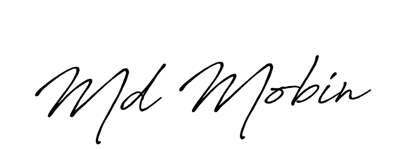 It looks lik you need a new signature style for name Md Mobin. Design unique handwritten (Antro_Vectra_Bolder) signature with our free signature maker in just a few clicks. Md Mobin signature style 7 images and pictures png