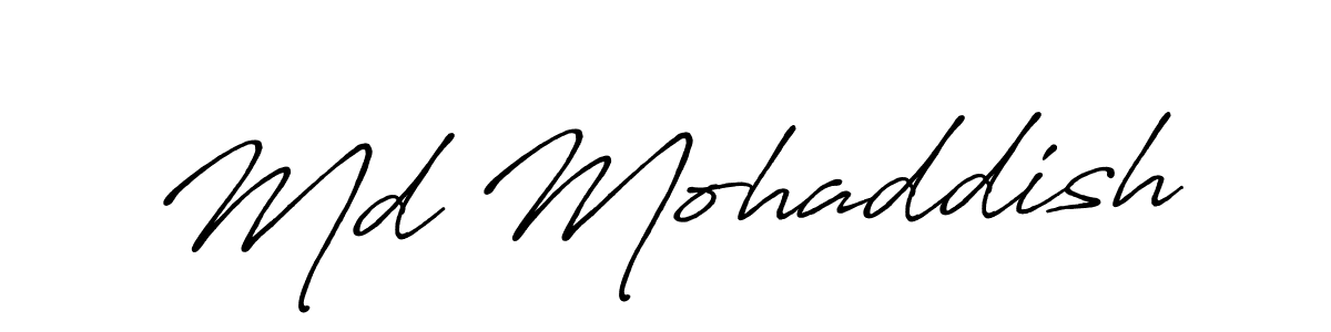 if you are searching for the best signature style for your name Md Mohaddish. so please give up your signature search. here we have designed multiple signature styles  using Antro_Vectra_Bolder. Md Mohaddish signature style 7 images and pictures png