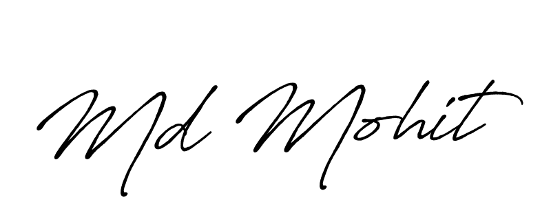 Antro_Vectra_Bolder is a professional signature style that is perfect for those who want to add a touch of class to their signature. It is also a great choice for those who want to make their signature more unique. Get Md Mohit name to fancy signature for free. Md Mohit signature style 7 images and pictures png
