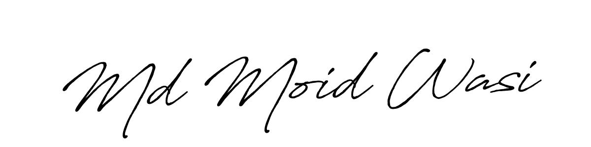 Make a beautiful signature design for name Md Moid Wasi. Use this online signature maker to create a handwritten signature for free. Md Moid Wasi signature style 7 images and pictures png