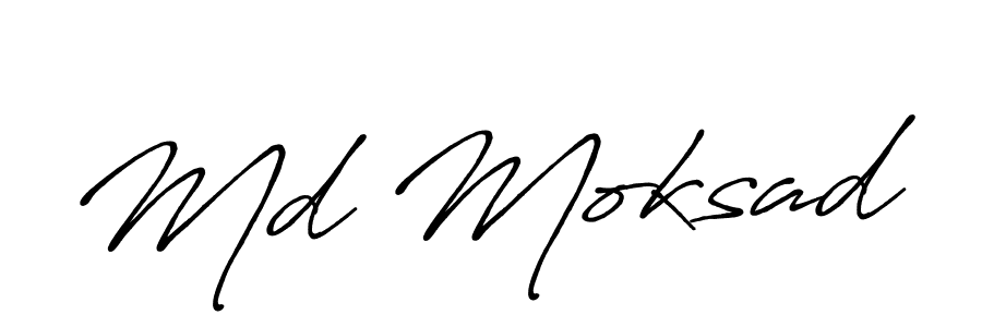 Create a beautiful signature design for name Md Moksad. With this signature (Antro_Vectra_Bolder) fonts, you can make a handwritten signature for free. Md Moksad signature style 7 images and pictures png